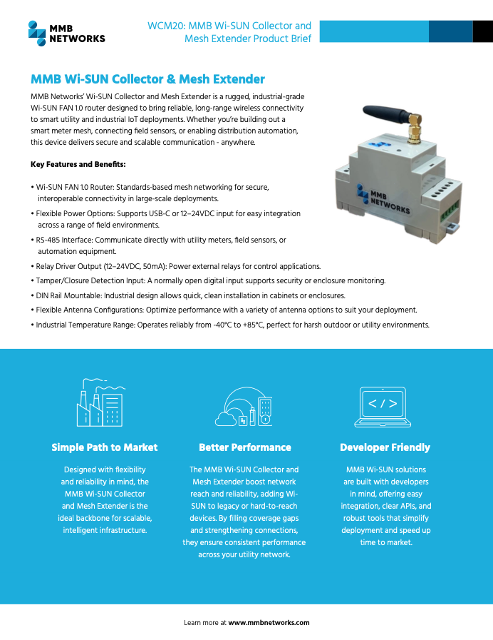 Wi-SUN Collector & Mesh Extender